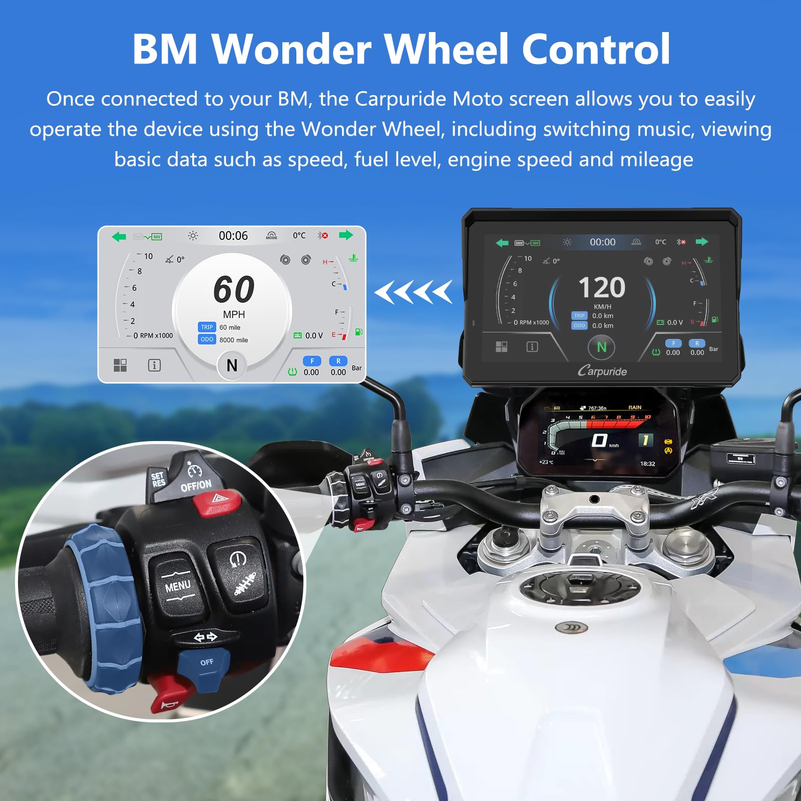 Amazon.co.jp: CARPURIDE W702BS BMW Moto CarPlay&A-Autoデータ